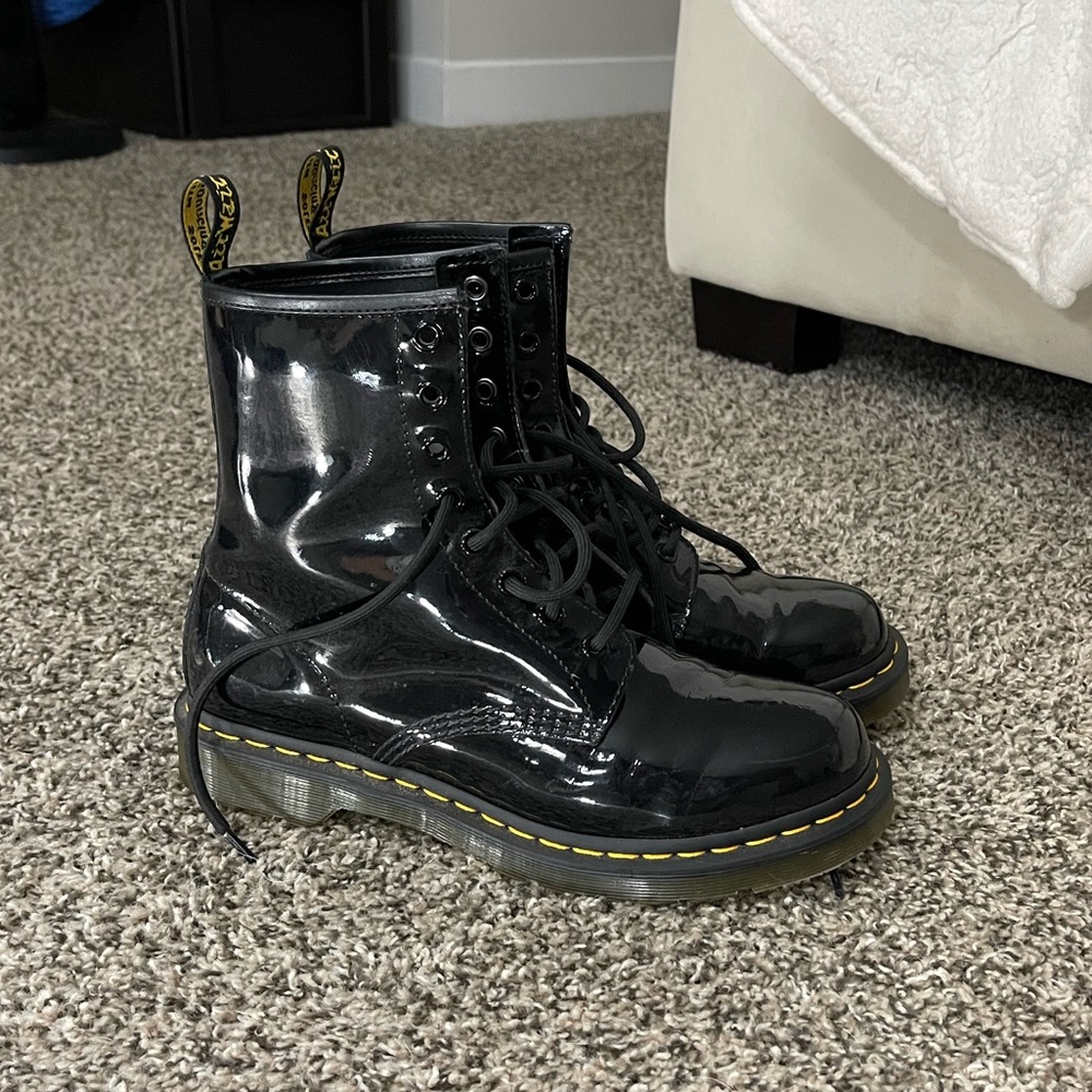 Dr. Martens Patent leather Combat Boots